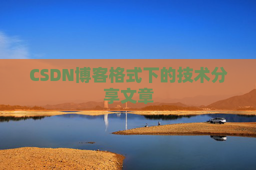 CSDN博客格式下的技术分享文章